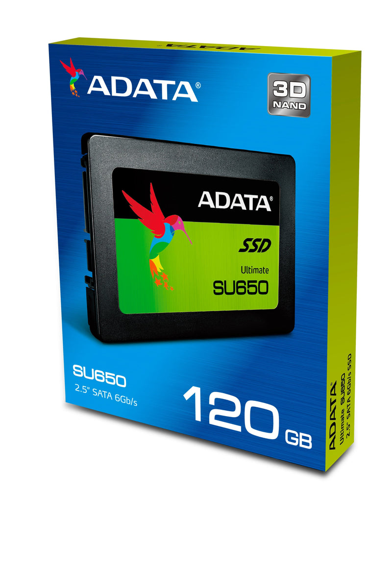 ADATA Ultimate SU650 2.5-inch 120GB Serial ATA III 3D NAND Internal SSD ASU650SS-120GT-C