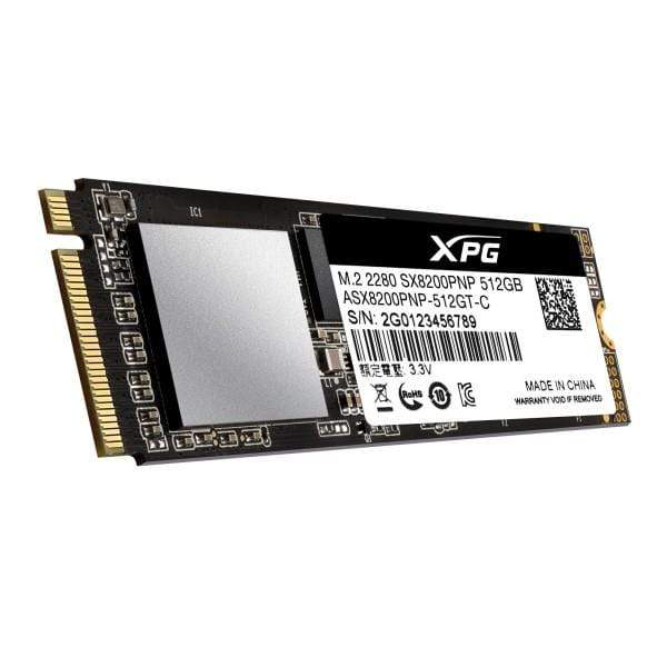 XPG SX8200 Pro M.2 512GB PCIe 3.0 3D TLC NVMe Internal SSD ASX8200PNP-512GT-C