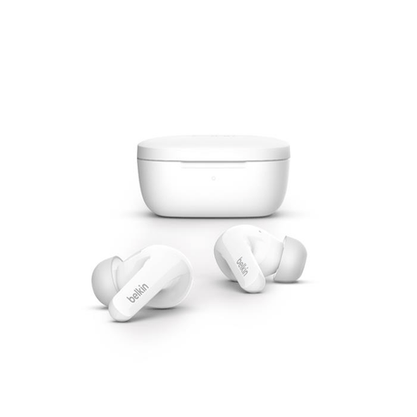Belkin SoundForm Flow Noise Cancelling Earbuds - White AUC006BTWH