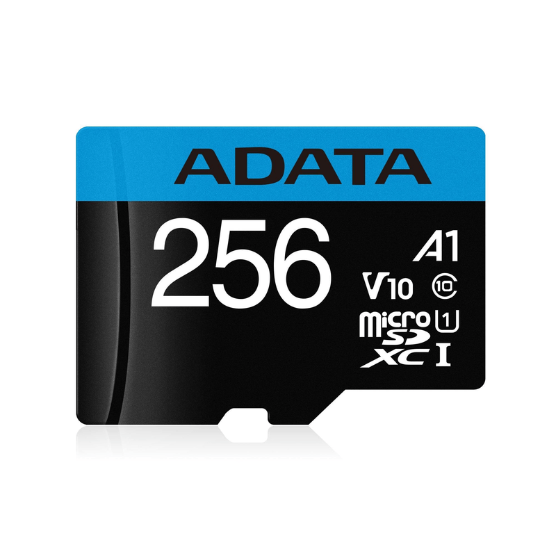 ADATA Premier Memory Card 256GB MicroSDXC Class 10 UHS-I AUSDX256GUICL10A1-RA1