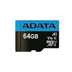 ADATA 64GB, MicroSDHC, Class 10 Memory Card UHS-I AUSDX64GUICL10A1-RA1