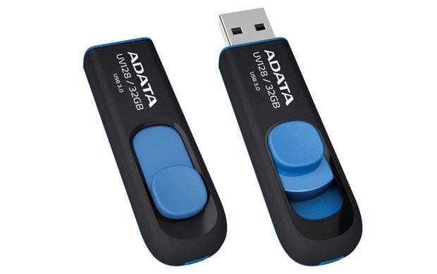 ADATA DashDrive UV128 128GB USB 3.2 Gen 1 Type-A Black and Blue