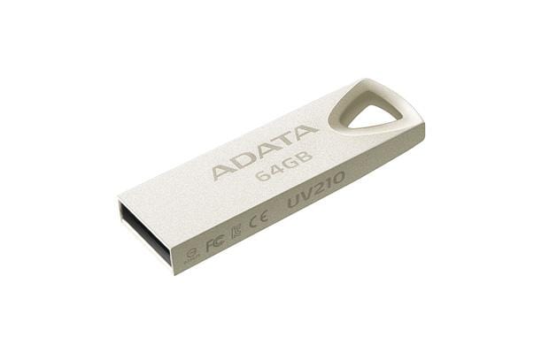 ADATA AUV210-64G-RGD 64GB USB 2.0 Type-A Beige Flash Drive