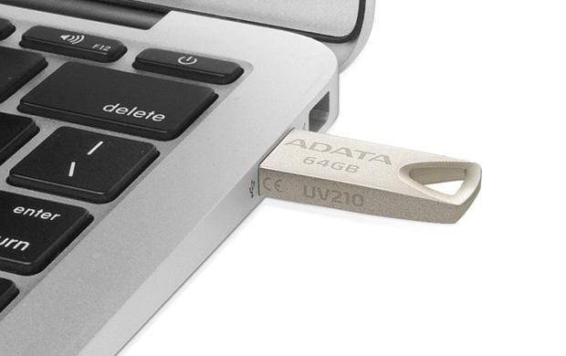 ADATA AUV210-64G-RGD 64GB USB 2.0 Type-A Beige Flash Drive