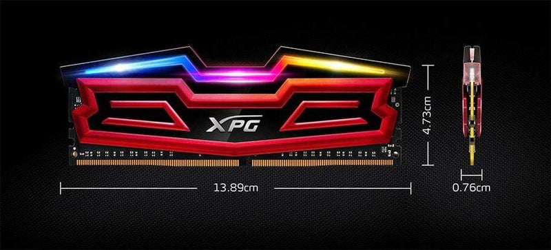 XPG SPECTRIX D40 Memory Module 8GB 1 x 8GB DDR4 3200MHz AX4U320038G16-SRS