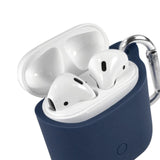 Tuff-Luv Silicone Pouch Case for Apple Airpods Headphones Blue B1_72