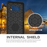 Tuff-Luv Dual layer Anti slip Case for Samsung Galaxy Note 8 Smartphone Black B10_111