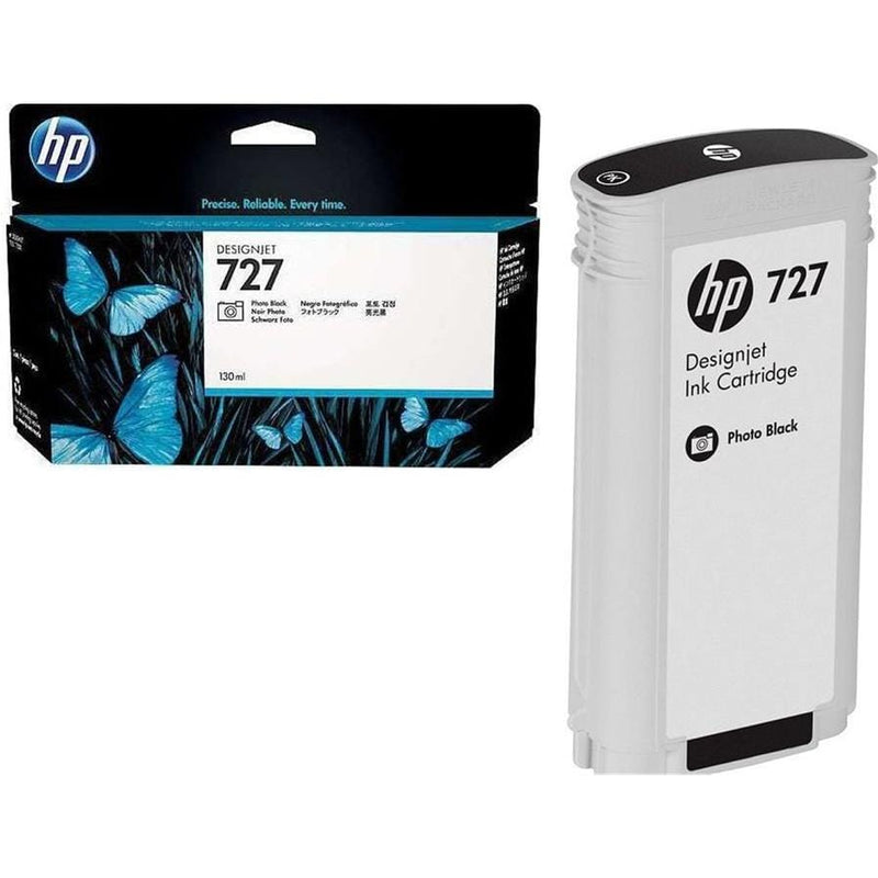 HP 727 130-ml DesignJet Photo Black Printer Ink Cartridge Original B3P23A Single-pack