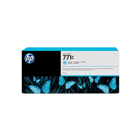 HP 771C 775-ml DesignJet Light Cyan Printer Ink Cartridge Original B6Y12A Single-pack