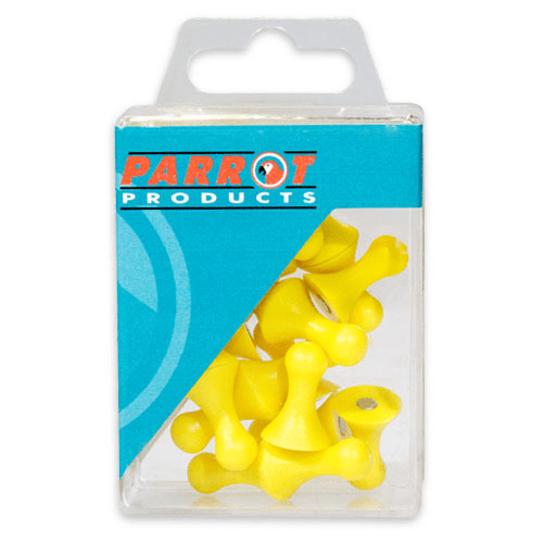 Parrot Magnet Map Pins 16mm Yellow 25-pack BA0915Y