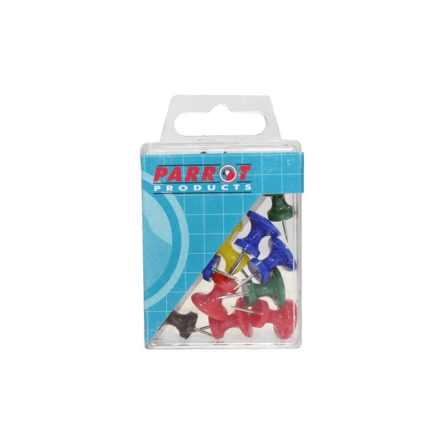 Parrot Giant Push Pins 15 Assorted Pack BA3003