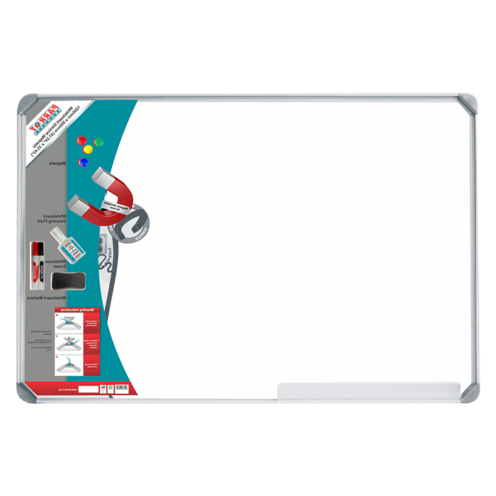 Parrot Slimline Magnetic Whiteboard 1200x900mm BD1141A