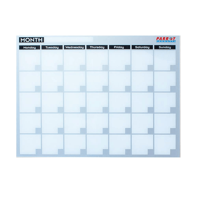 Parrot Cast Acrylic Monthly Planner Cast Acrylic 600x450mm BD7126