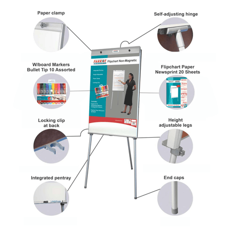 Parrot Flipchart Non-Magnetic Standard (1000*640mm - Retail)