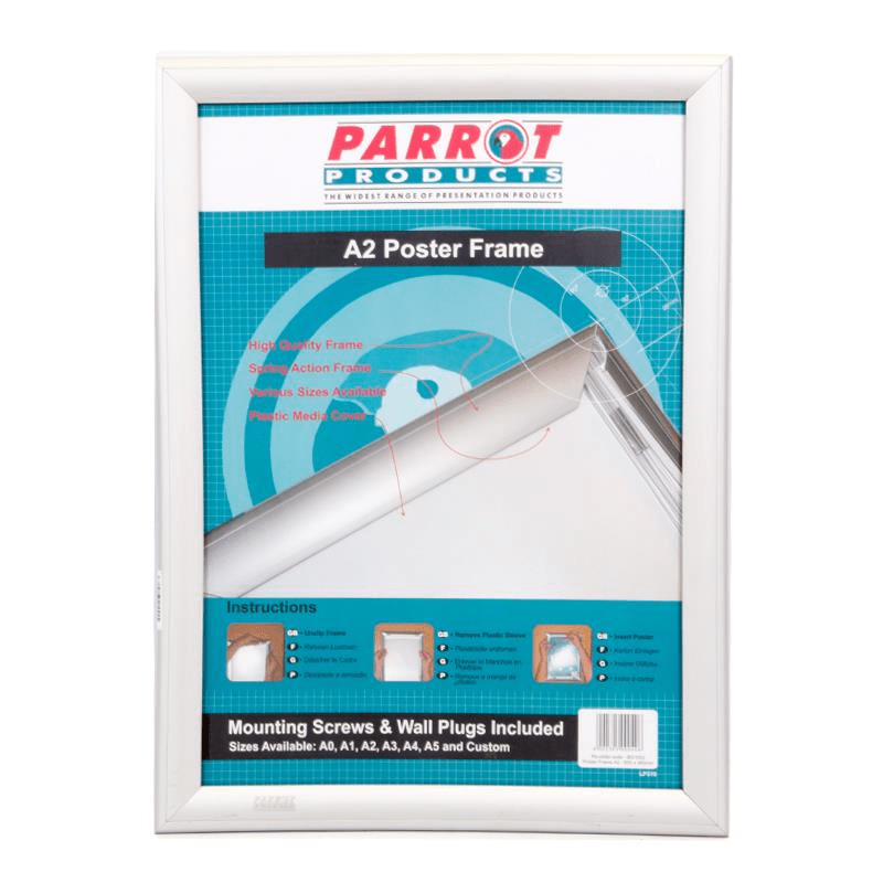 Parrot Poster Frame A2 655x480mm Single Sided Mitred Corner BG1002