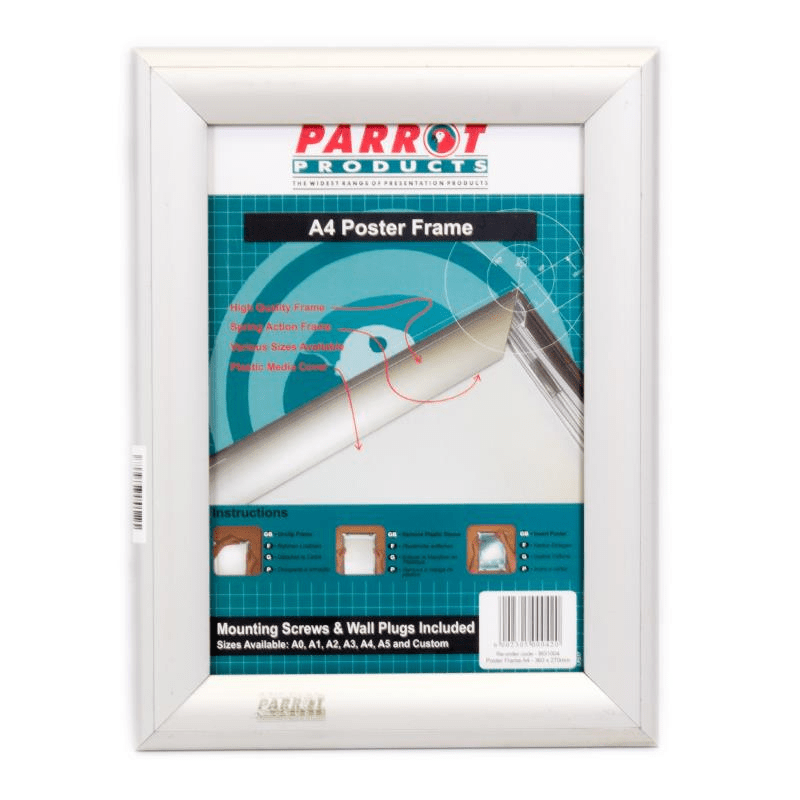 Parrot Poster Frame A4 360x270mm Single Sided Mitred Corner BG1004