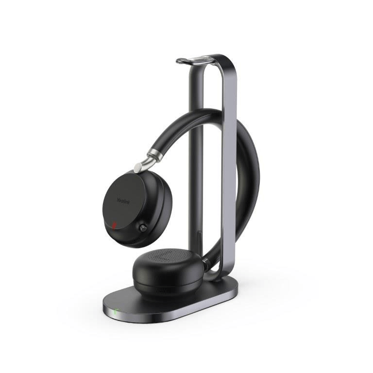 Yealink BH72 Bluetooth Wireless Headset with Charging Stand and USB-A Connection Teams Certified Black BH72-BLK-ST-USBA