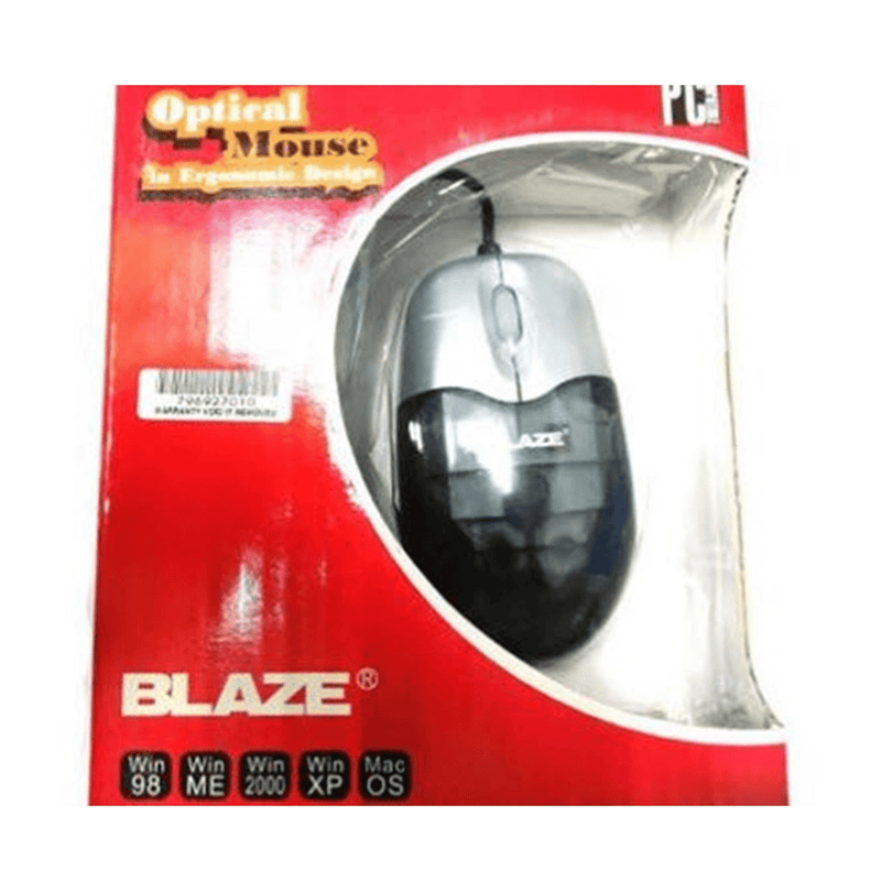 Geeko PS2 Optical Mouse Black/Silver BL-M0205