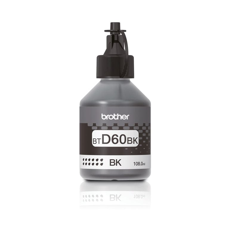 Brother Black High Yield Printer Refill Ink Bottle Original BTD60BK Single-pack