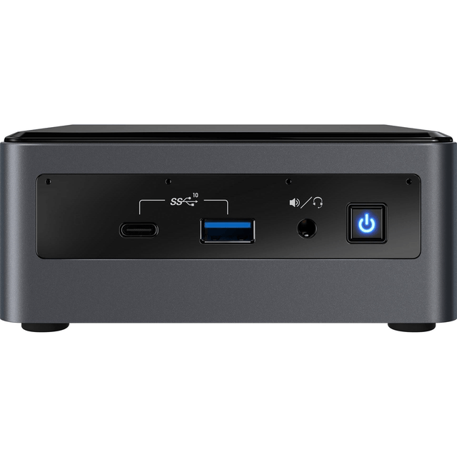 Intel NUC BXNUC10I7FNH PC/workstation Barebone I7-10710U 1.1GHz UCFF Black BGA 1528