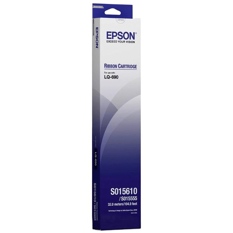 Epson C13S015610 Black SIDM Ribbon Cartridge for LQ-690 Single-pack