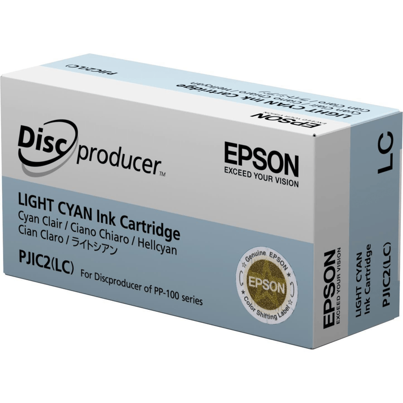 Epson PJIC2 for PP-100 DiscProducer Light Cyan Printer Ink Cartridge Original C13S020448 Single-pack