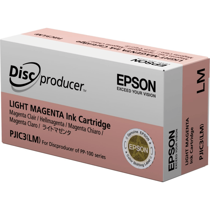 Epson PJIC3 for PP-100 DiscProducer Light Magenta Printer Ink Cartridge Original C13S020449 Single-pack