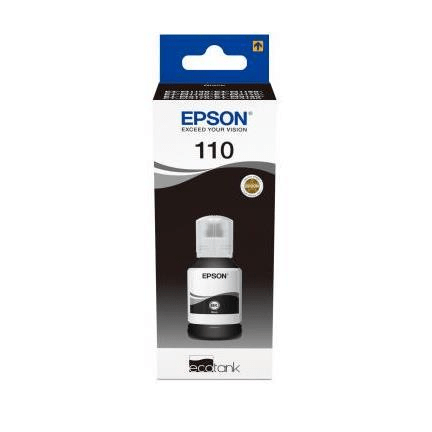 Epson 110 Original EcoTank Black Ink Bottle Refill C13T03P14A