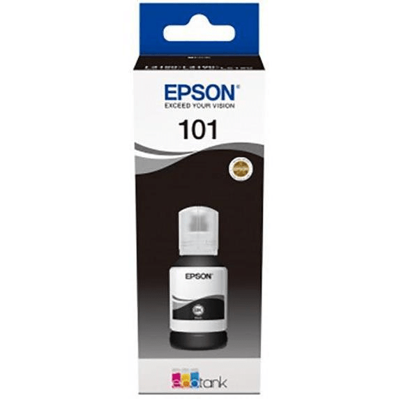 Epson 101 EcoTank Black Printer Ink Cartridge Original C13T03V14A Single-pack