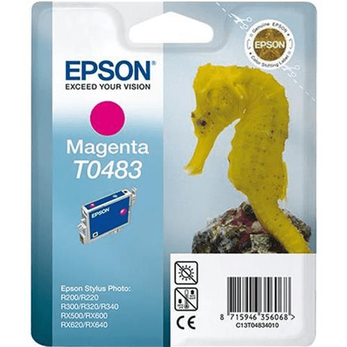 Epson T0483 Magenta Printer Ink Cartridge Original C13T04834010 Single-pack