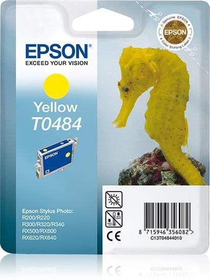 Epson T0484 Yellow Printer Ink Cartridge Original C13T04844010 Single-pack