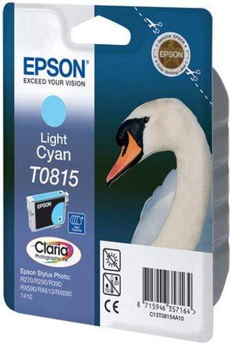 Epson T0815 Claria Photographic Light Cyan High Yield Printer Ink Cartridge Original C13T11154A10 Single-pack