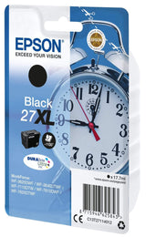 Epson 27XL Single-pack DURABrite Ultra Black High Yield Printer Ink Cartridge Original C13T27114012