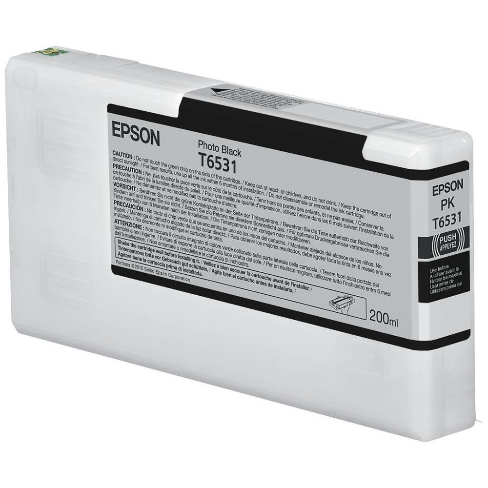 Epson T6531 Photo Black Printer Ink Cartridge Original C13T653100 Single-pack
