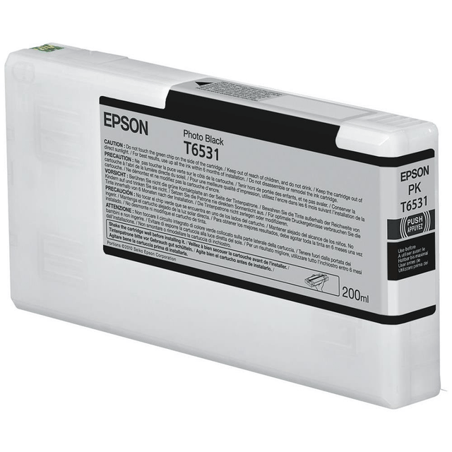 Epson T6531 Photo Black Printer Ink Cartridge Original C13T653100 Single-pack