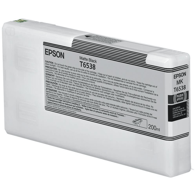 Epson T6538 Matte Black Printer Ink Cartridge Original C13T653800 Single-pack