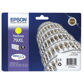 Epson 79XL DURABrite Ultra Yellow High Yield Printer Ink Cartridge Original C13T79044010 Single-pack