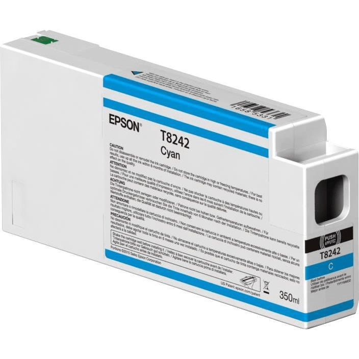 Epson T8242 Cyan Printer Ink Cartridge Original C13T824200 Single-pack
