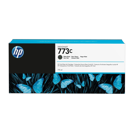 HP 773C 775-ml DesignJet Matte Black Printer Ink Cartridge Original C1Q37A Single-pack