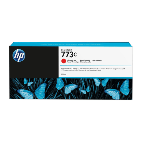 HP 773C 775-ml Chromatic DesignJet Red Printer Ink Cartridge Original C1Q38A Single-pack