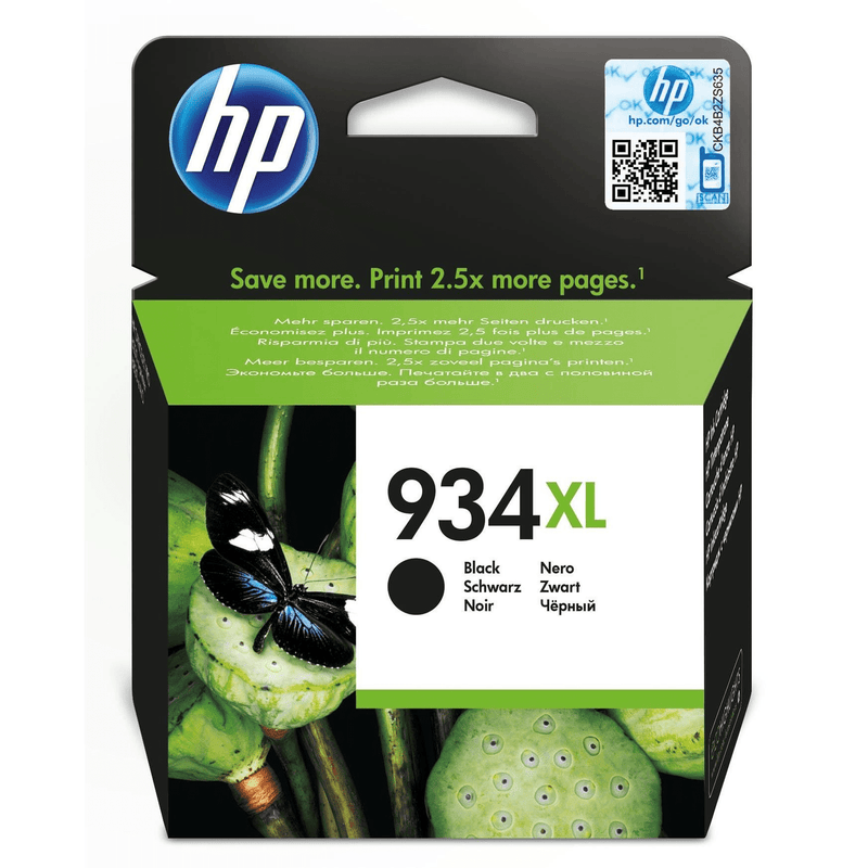 HP 934XL Black High Yield Printer Ink Cartridge Original C2P23AE Single-pack