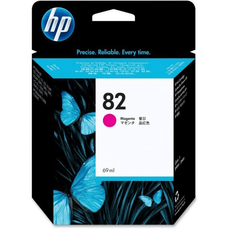 HP 82 69-ml DesignJet Magenta Printer Ink Cartridge Original C4912A Single-pack
