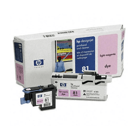 HP 81 Light Magenta DesignJet Dye Printhead and Printhead Cleaner C4955A
