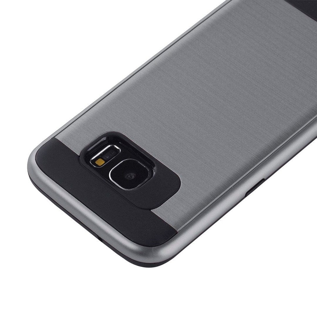 Tuff-Luv Dual Layer Combo Case for Samsung Galaxy S7 Edge Grey C5_86