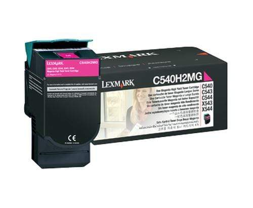 Lexmark C540H2MG Magenta Toner Cartridge 2,000 Pages Original Single-pack