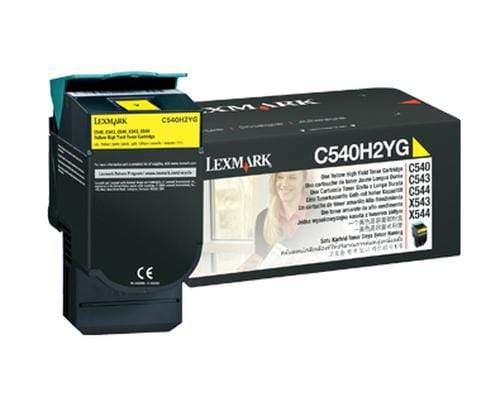 Lexmark C540H2YG Yellow Toner Cartridge 2,000 Pages Original Single-pack