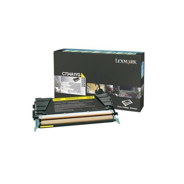 Lexmark C734A1YG Yellow Toner Cartridge 6