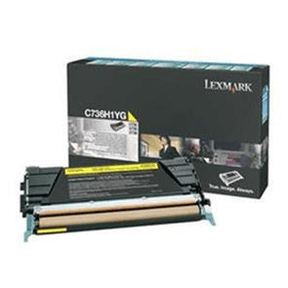 Lexmark C736H1YG Yellow Toner Cartridge 10,000 Pages Original Single-pack