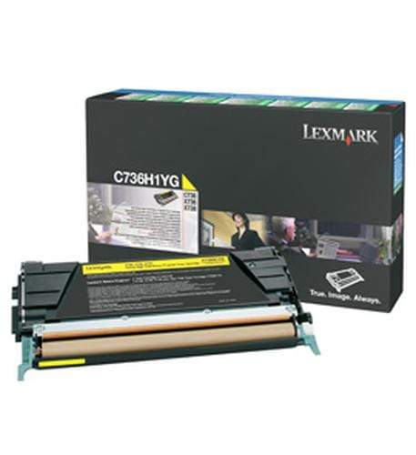 Lexmark C736H1YG Yellow Toner Cartridge 10,000 Pages Original Single-pack