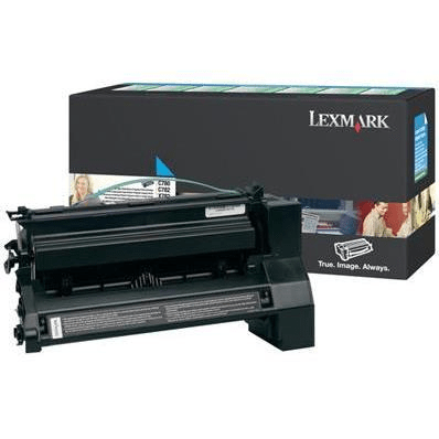 Lexmark C780 C782 Cyan Toner Cartridge 10,000 Pages Original C780H1CG Single-pack